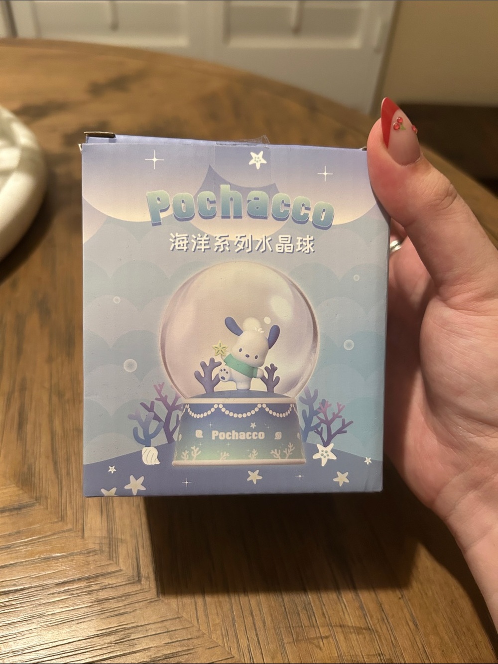 Sanrio Character Ocean Series Crystal Ball Pochacco Sea Snow Globe